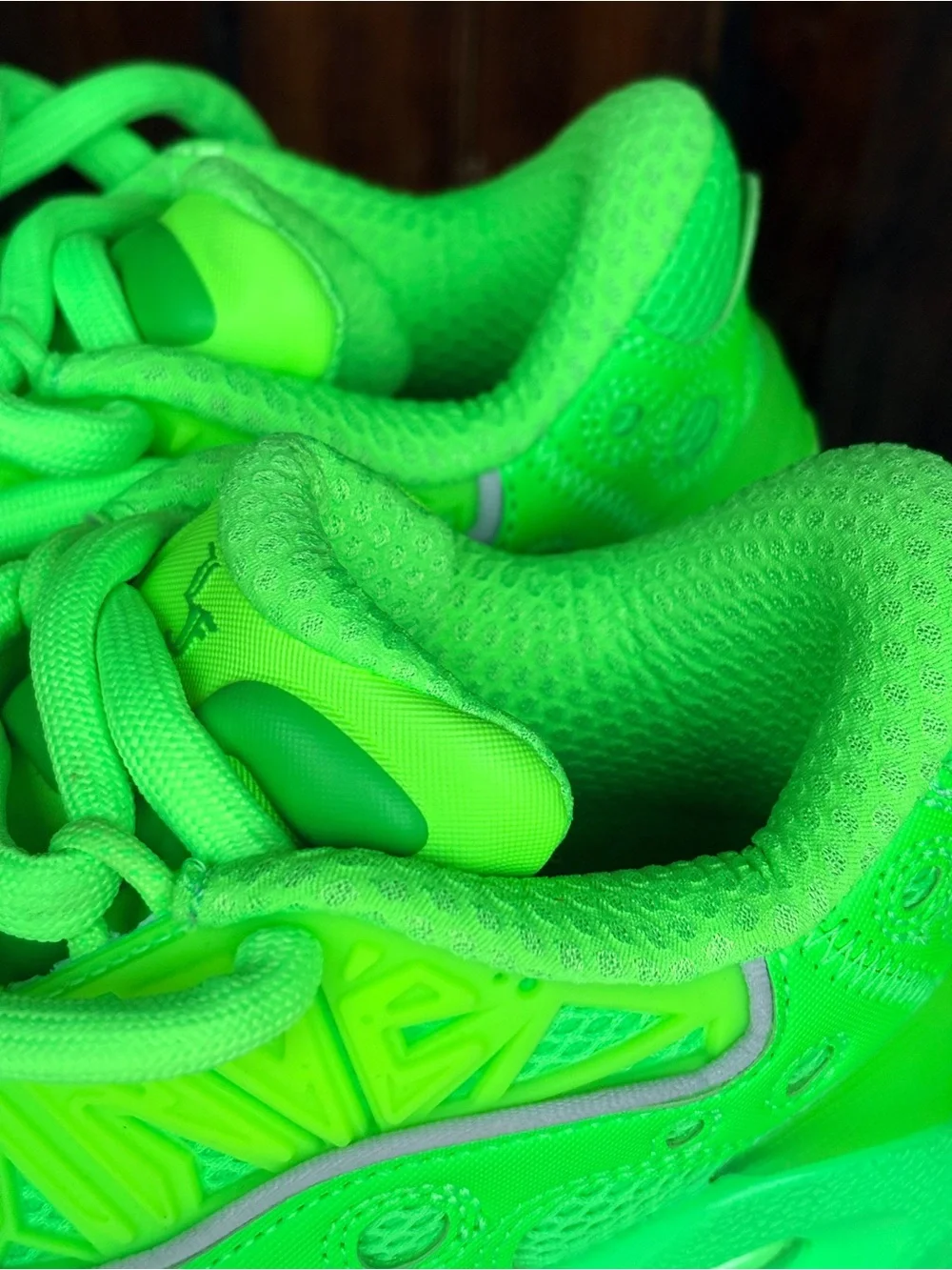 Puma LaFrancé RNR Green Glare Neon Chunky Sneakers NWOB